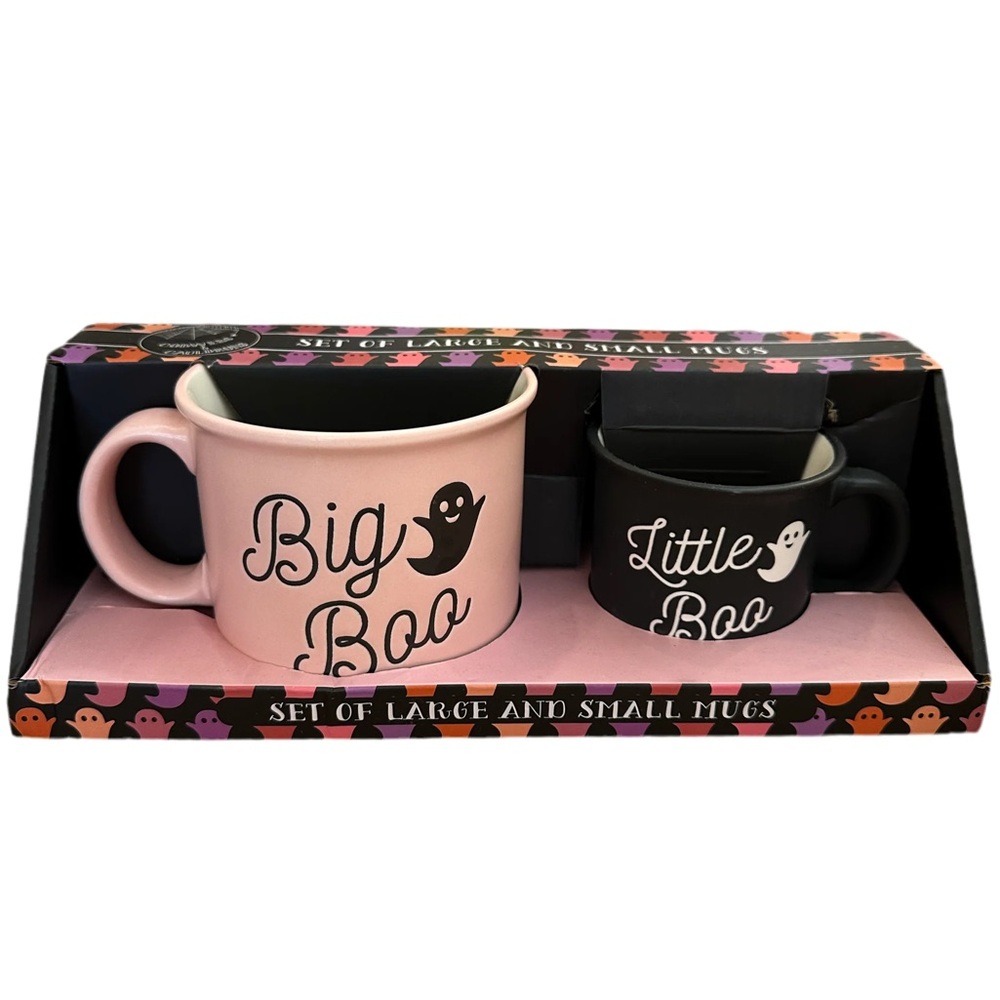 Cobwebs & Cauldrons ‘Big Boo’ & ‘Little Boo’ Mug Set